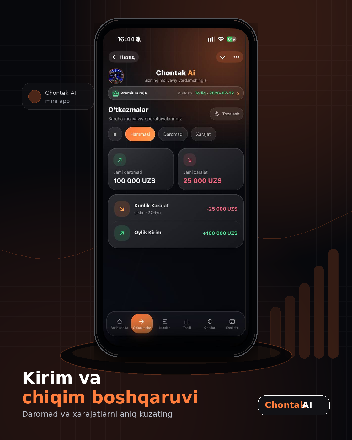Telegram ichida tez boshqaruv